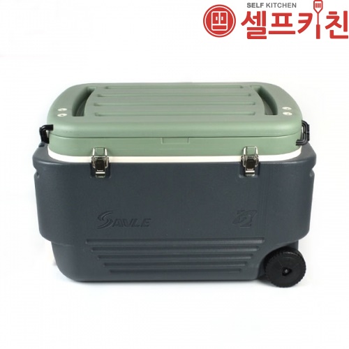 세이블 T아이스박스 55L 바퀴형 테이블 세이블 캠핑용 대용량 쿨러 55L 캐리어아이스박스